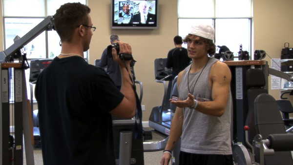 Male Fitness Model in Gym